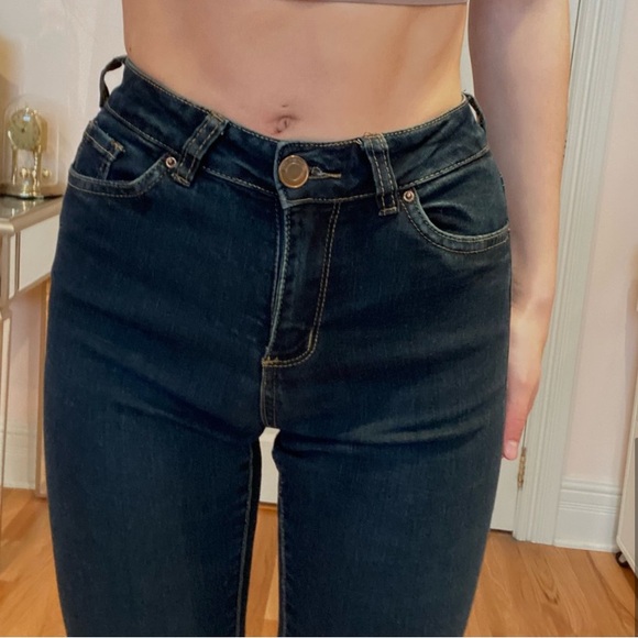 American Eagle Outfitters Dark Blue Skinny Jeans - Picture 3 of 3